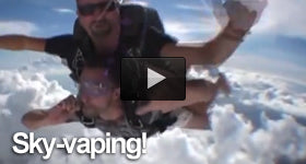 Vaping and skydiving with Volcanoecigs