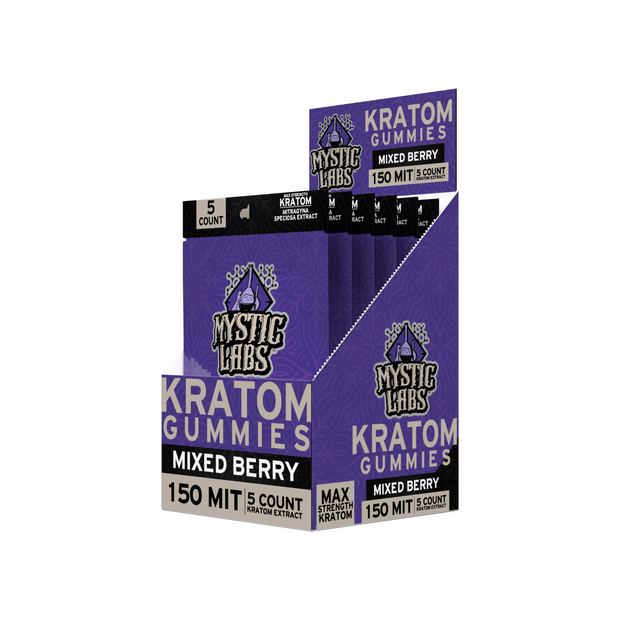 Mystic Labs - Kratom Gummies - 5 Count - 150 MIT