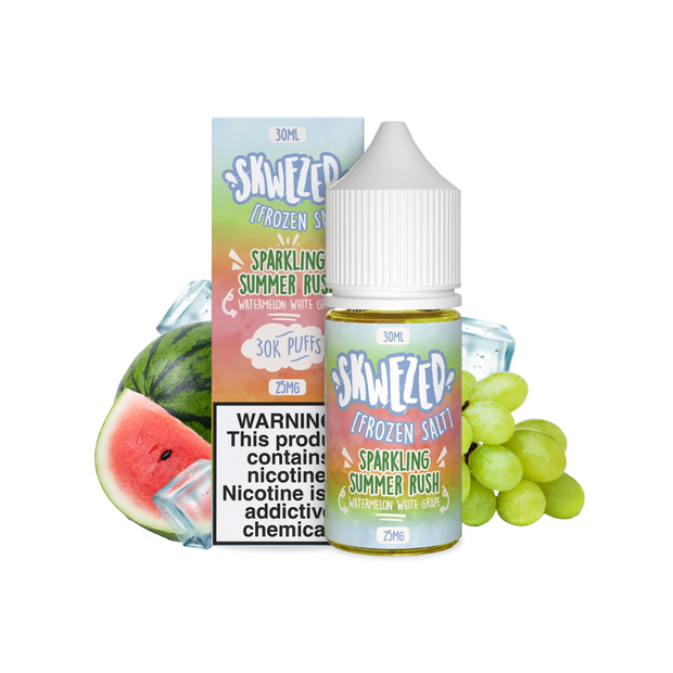 Skwezed Frozen Salt - Watermelon White Grape Nicotine Salt - 30mL
