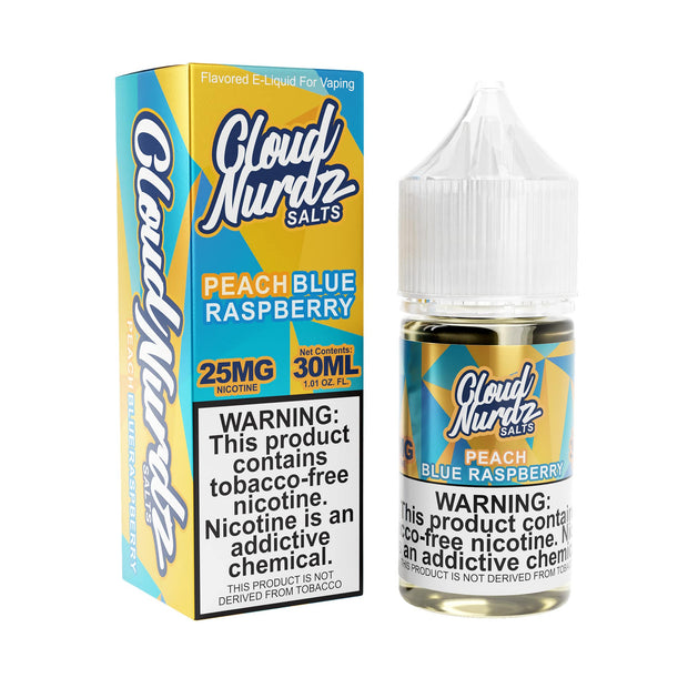Cloud Nurdz - Peach Blue Raspberry Nicotine Salt - 30mL