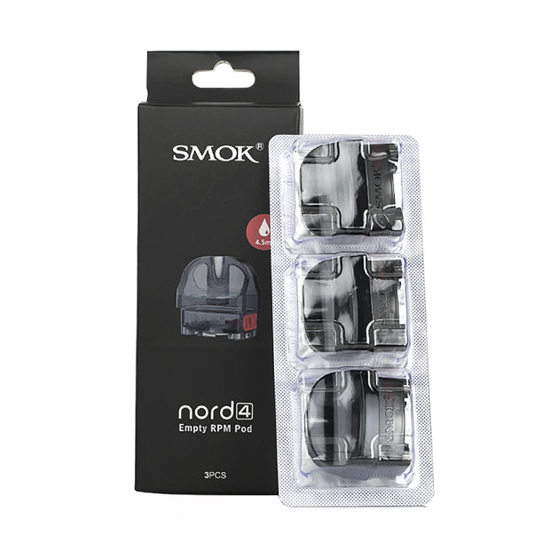 SMOK - Nord 4 Empty Replacement Pods - 4.5ML - 3 Count